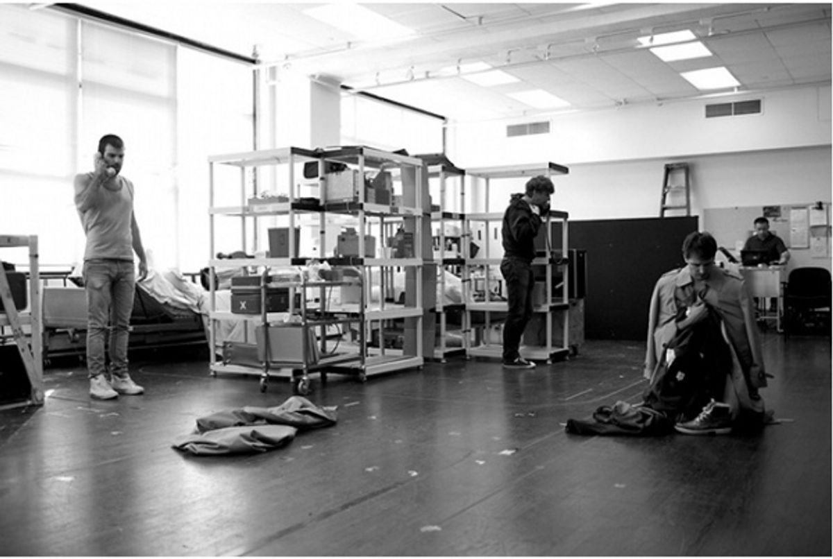 Zachary Quinto, Bill Heck and Christian Borle at 